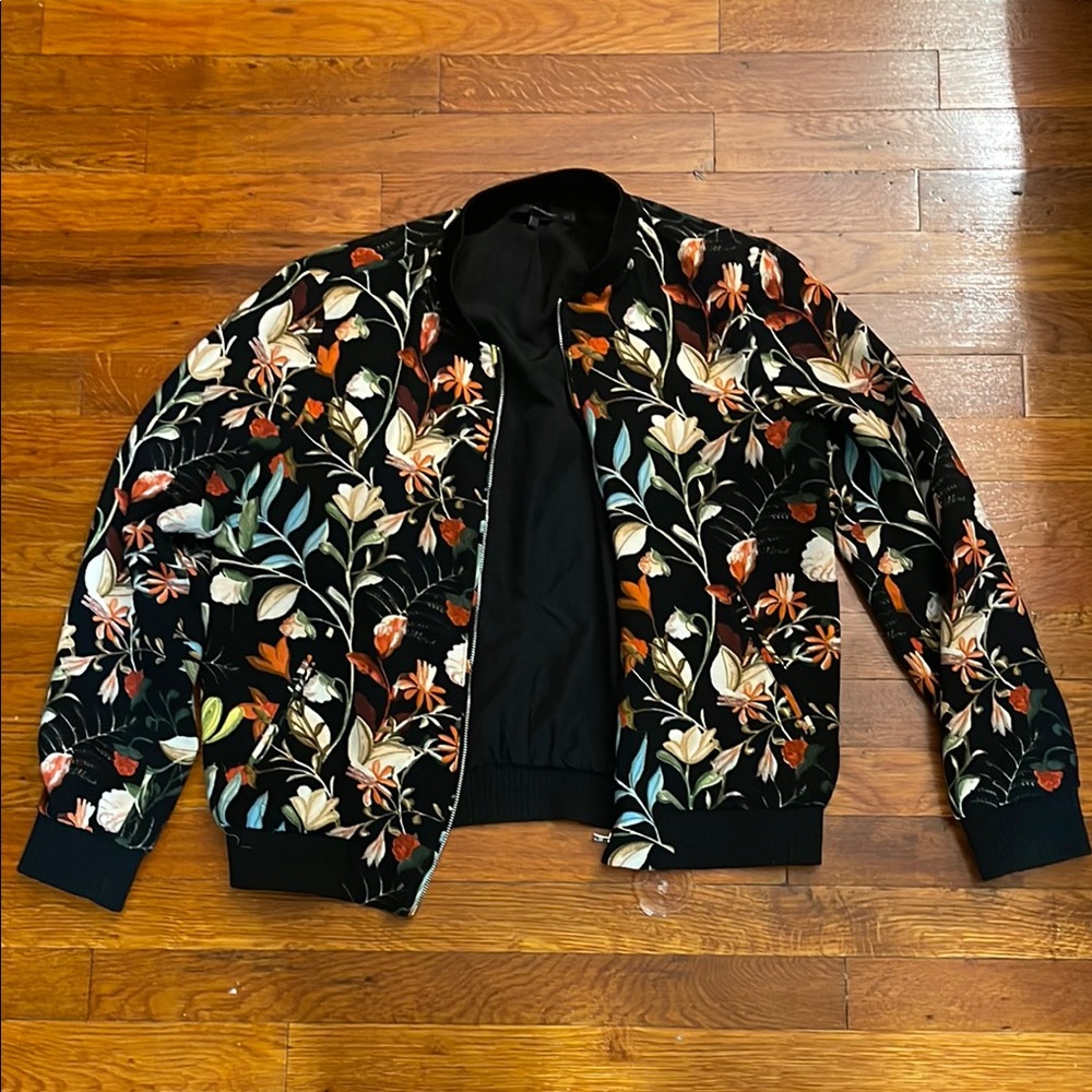 Floral Bomber Jacket